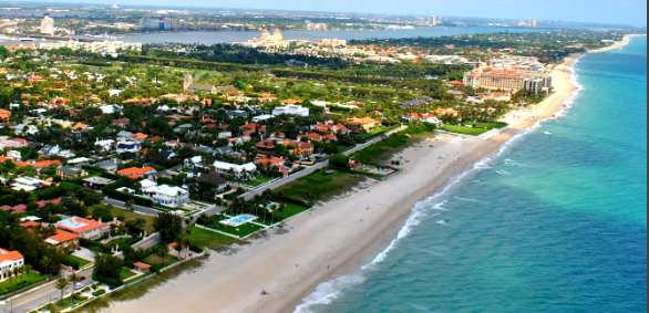 Depiction of Florida coast for the Florida Bones orthopedic event in October 2023.